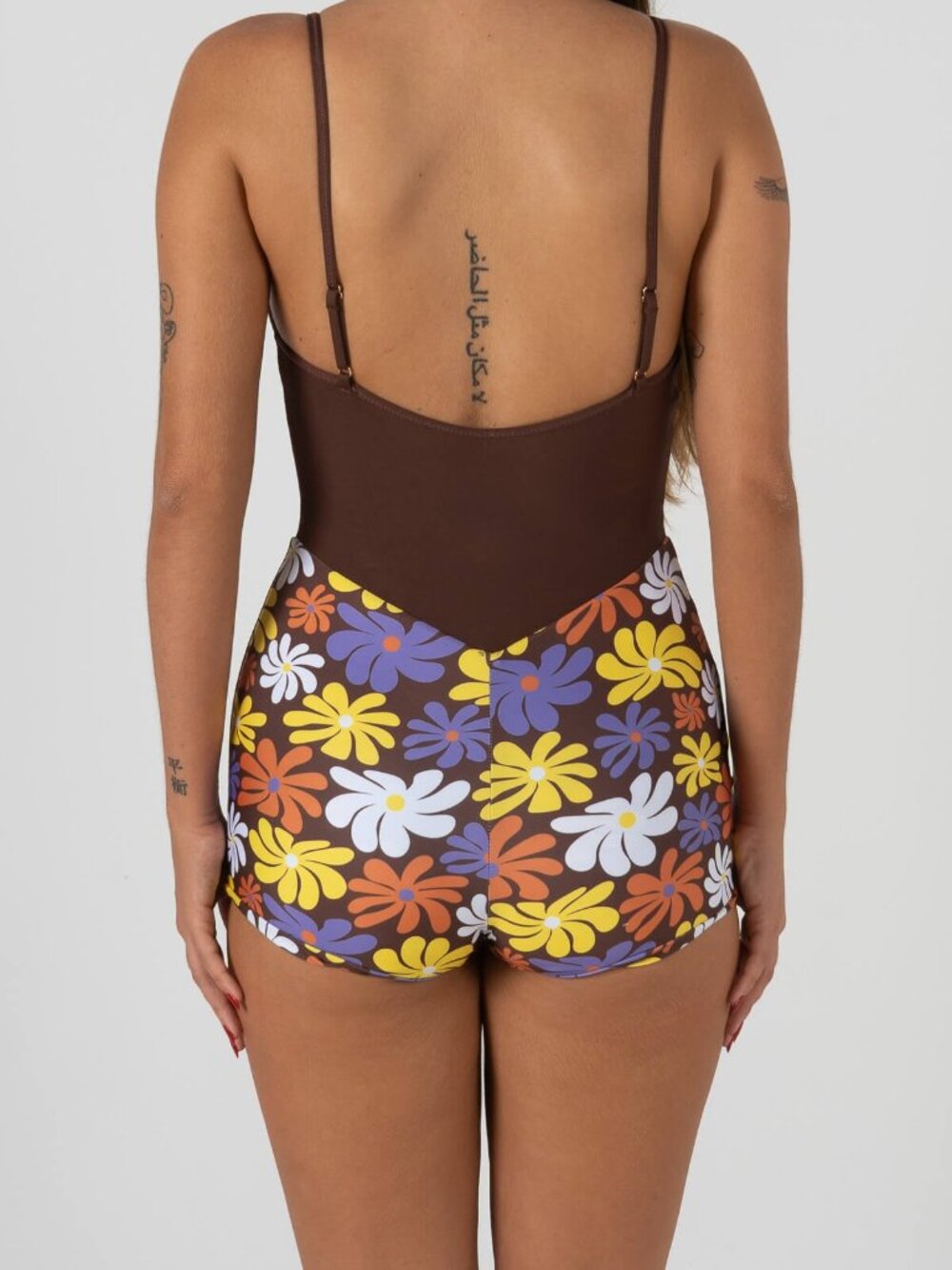 Inner Relm Holiday Surf Suit - Choc Flower - Size Large — image 8 of 8